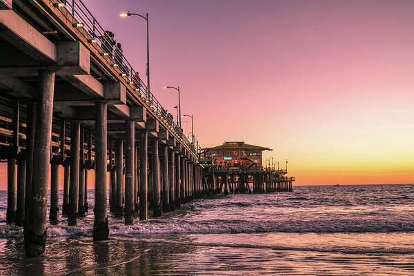 Pier Poster featuring the photograph Beside the Pier by mike-Hope by Michael Hope