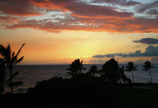 Sunset Poster featuring the photograph Big Island Sunset by Anthony Jones
