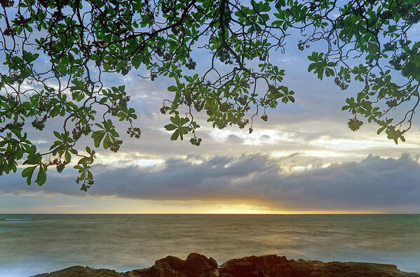 Big Island Poster featuring the photograph Big Island Sunset by Christopher Johnson