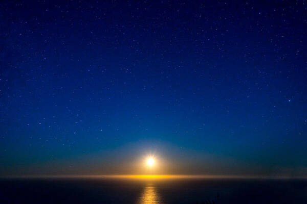 Big Sur Poster featuring the photograph Big Sur Moonset by Derek Dean