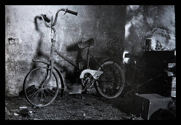 Abandoned Poster featuring the photograph Bike of forgotten times by Dirk Ercken