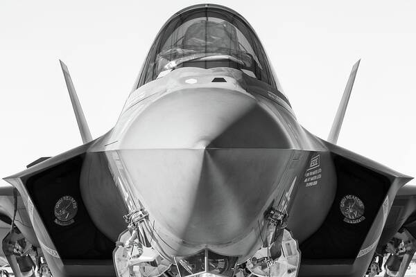 Black Poster featuring the photograph Black and White Lightning - 2018 Christopher Buff, www.Aviationb by Chris Buff