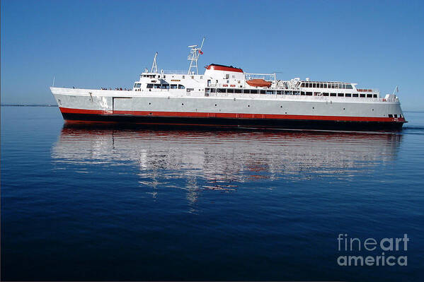 Boat Poster featuring the photograph Black Ball Ferry by Larry Keahey