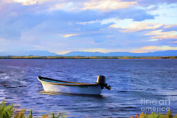 France Poster featuring the photograph Boat Canet Sea France by Chuck Kuhn