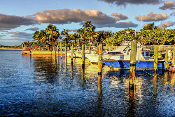 Boats Poster featuring the photograph Boats in the Evening Sunshine by Debra and Dave Vanderlaan