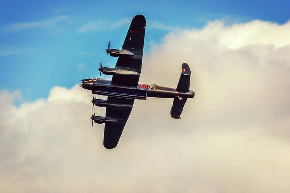 Lancaster Poster featuring the photograph Lancaster Fly Past by Martyn Boyd