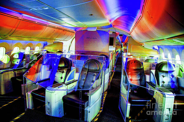 Boeing 787 Interiors Aircraft Poster featuring the photograph Boeing 787 Interior by Rick Bragan