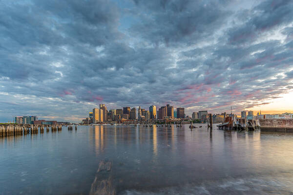 Boston Poster featuring the photograph Boston from Carletons Whahrf by Bryan Xavier