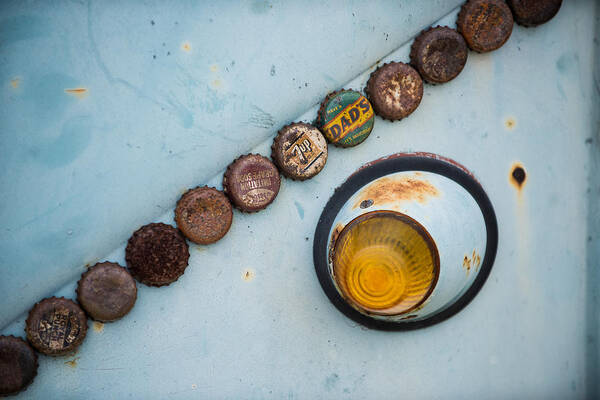 Arizona Poster featuring the photograph Bottle Cap Bus by Richard Kimbrough