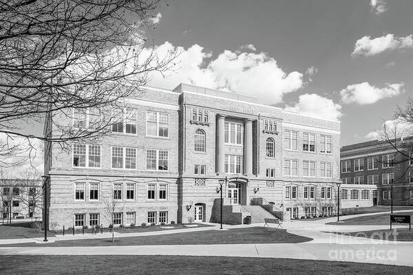 Bgsu Poster featuring the photograph Bowling Green State University Moseley Hall by University Icons