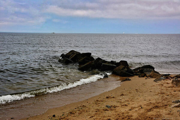 Chesapeake Bay Poster featuring the photograph Breakwaters by Kathi Isserman