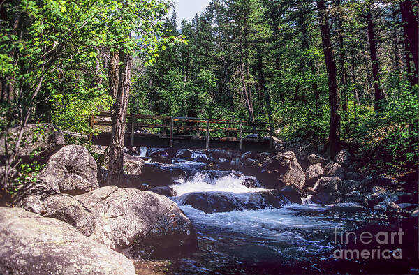 Mountains Poster featuring the photograph Bridge Over Troubled Water by Kathy McClure