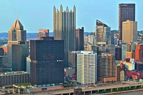Pittsburgh Poster featuring the photograph Bright Pittsburgh Day by Frozen in Time Fine Art Photography