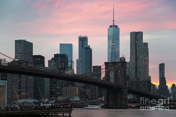 Brooklyn Bridge New York Poster featuring the photograph Brooklyn bridge New york by Andy Myatt