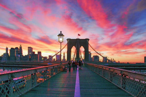 Brooklyn Poster featuring the photograph Brooklyn Sunset by Rick Berk