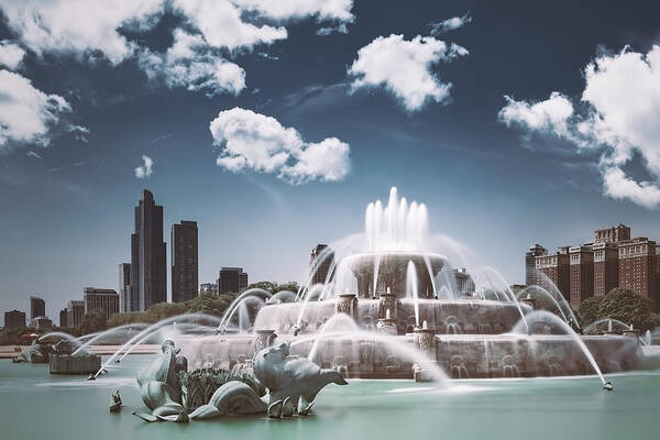 #faatoppicks Poster featuring the photograph Buckingham Fountain by Scott Norris