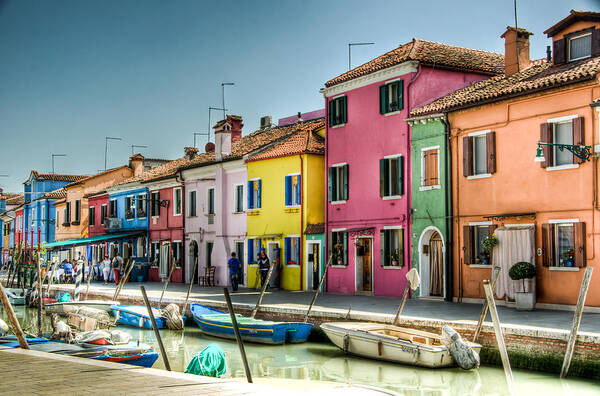 Burano Poster featuring the photograph Burano Canal by Jon Berghoff