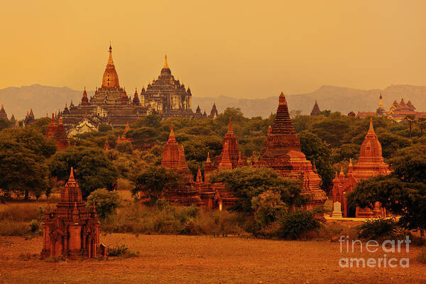 Pagan Poster featuring the photograph Burma_d2136 by Craig Lovell