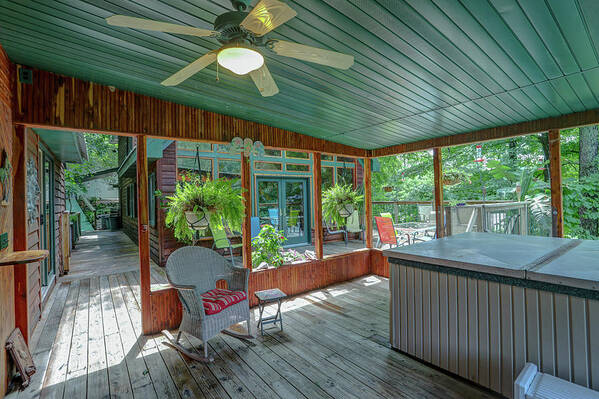 Real Estate Photography Poster featuring the photograph Burns Rd Deck area by Jeff Kurtz