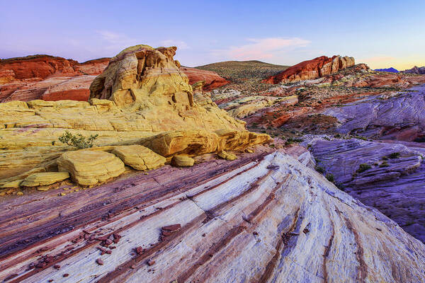 Candy Cane Desert Poster featuring the photograph Candy Cane Desert by Chad Dutson