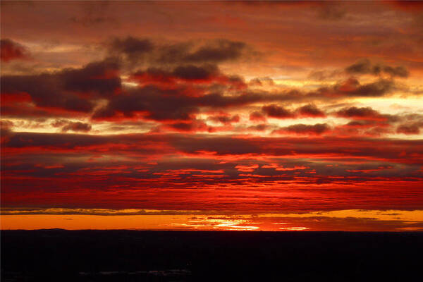 Sunset Poster featuring the photograph Canvas by God by Tim Mattox