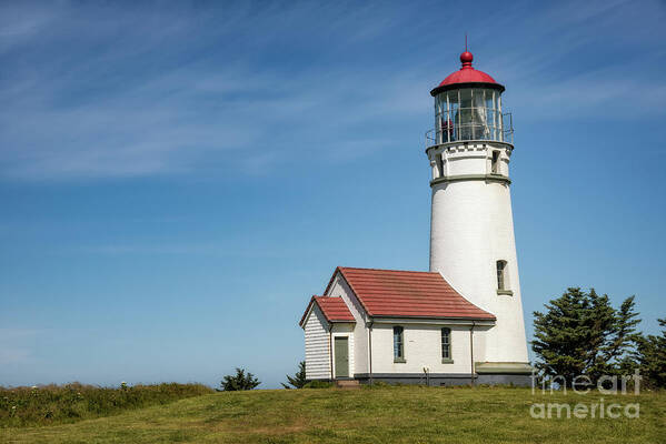 Building Poster featuring the photograph Cape Blanco Lighthouse 6 by Al Andersen