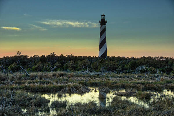 Landscapes Poster featuring the photograph Cape Hatteras Sunset by Donald Brown