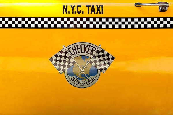 New York Poster featuring the photograph Car - City - NYC Taxi by Mike Savad