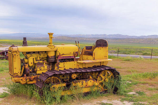 California Poster featuring the photograph Carrizo Plain Bulldozer by Marc Crumpler