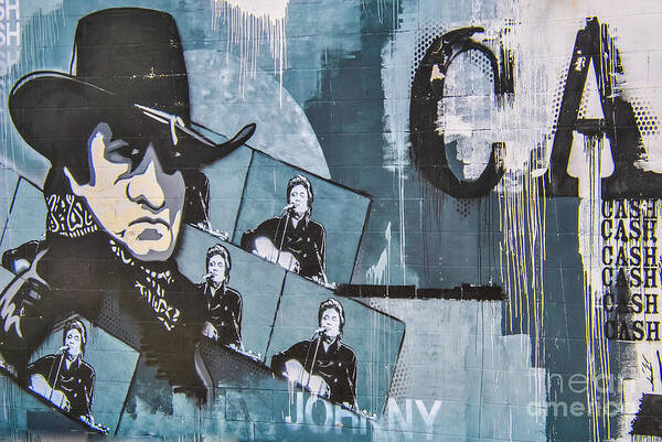 Johnny Cash Poster featuring the photograph Cash by Pamela Williams