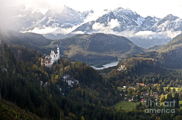 Castle Poster featuring the photograph Castle Neuschwanstein 2 Bavaria Germany by Franz Fotografer
