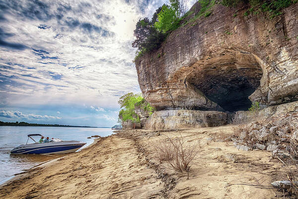 Cave In Rock Poster featuring the photograph Cave In Rock 2 by Susan Rissi Tregoning