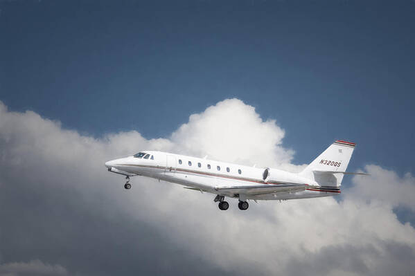 Aviation Poster featuring the photograph Cessna 680 by Guy Whiteley