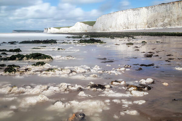 Seven Sisters Poster featuring the photograph Chalk cliffs Seven Sisters - England by Joana Kruse