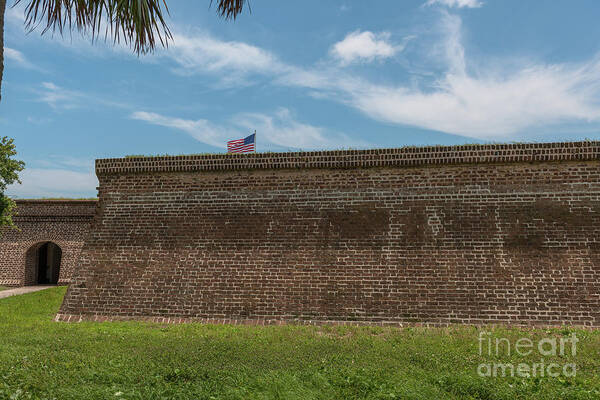 Fort Poster featuring the photograph Charleston Coastal Defense by Dale Powell