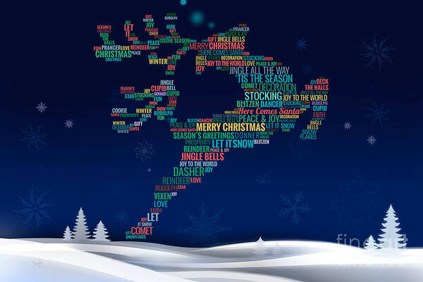 Reindeer Poster featuring the digital art Charming Reindeer by Peter Awax