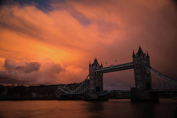 London Poster featuring the photograph Chasing Clouds by Alex Lapidus