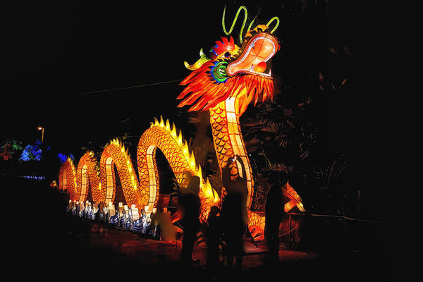 Hdr Poster featuring the photograph Chinese Dragon in HDR by Michael White