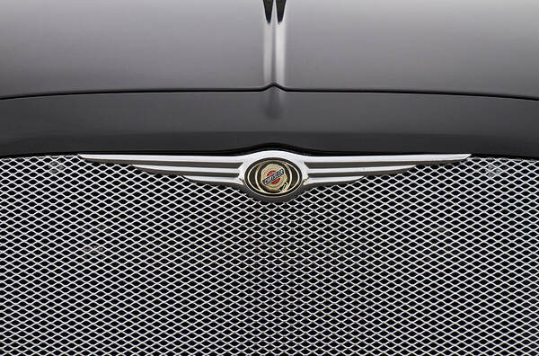 Chrysler 300 Poster featuring the photograph Chrysler 300 Logo and Grill by James BO Insogna