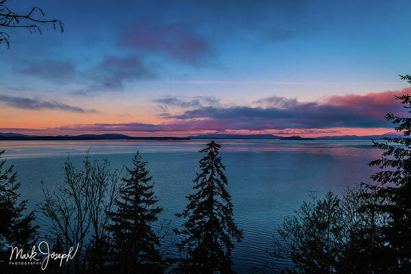 Sunrise Poster featuring the photograph Chuckanut Sunrise by Mark Joseph