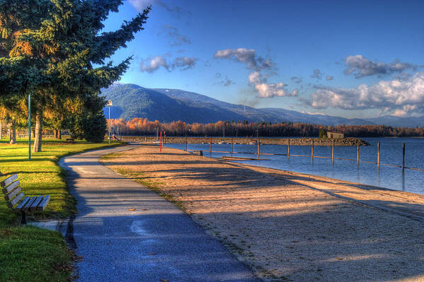 Sandpoint Poster featuring the photograph City Beach Sandpoint Idaho by Lee Santa