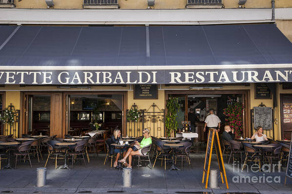 Civette Poster featuring the photograph Civette Garibaldi restaurant in Nice by Elena Elisseeva