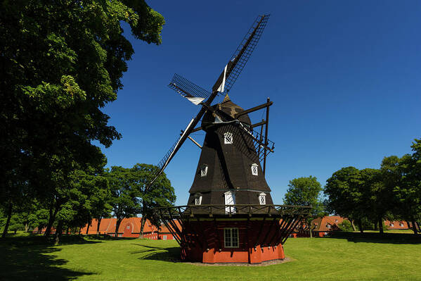 Wind Poster featuring the photograph Classic Windmill by William Dickman