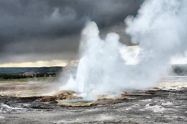 Clepsydra Geyser Poster featuring the photograph Clepsydra Geyser West Yellowstone National Park USA WY by Alexandra Till