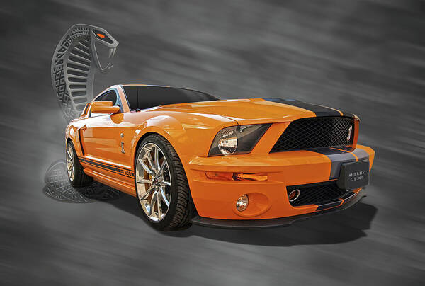 Mustang Poster featuring the photograph Cobra Power - Shelby GT500 Mustang by Gill Billington
