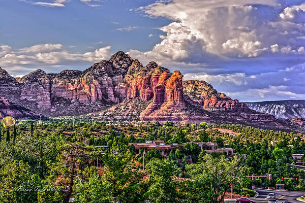 Landscape Poster featuring the photograph Coffee Pot Rock, Sedona by Brian Tada