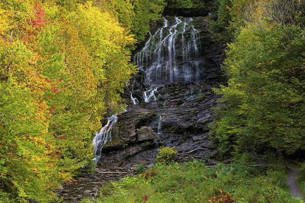 Beaver Brook Falls Poster featuring the photograph Colebrook NH Beaver Brook Falls by Juergen Roth