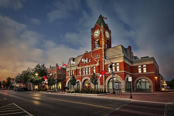 Collingwood Poster featuring the photograph Collingwood Townhall by Jeff S PhotoArt