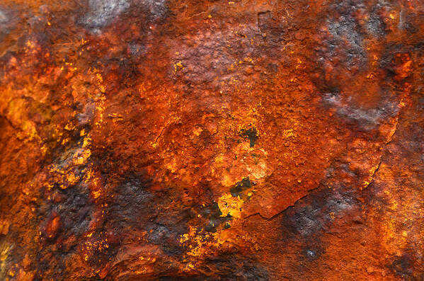 Digital Poster featuring the photograph COLORS of RUST 2 by Richard Ortolano
