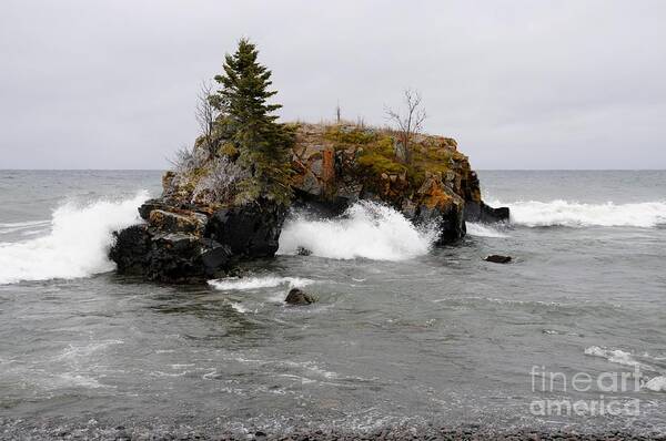 Lake Superior Poster featuring the photograph Coming Through by Sandra Updyke